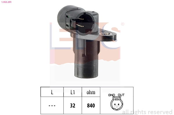 Sensor, crankshaft pulse