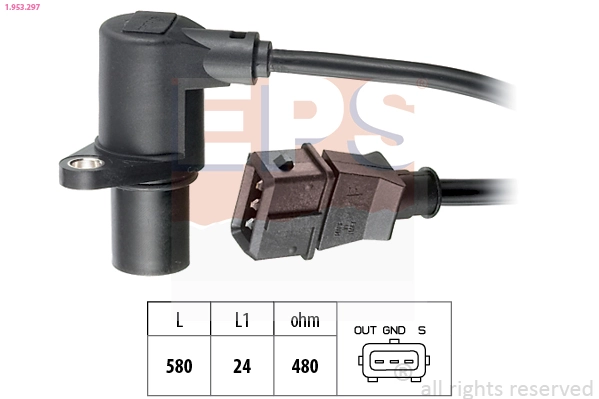 Sensor, crankshaft pulse