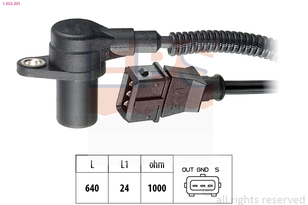Sensor, crankshaft pulse