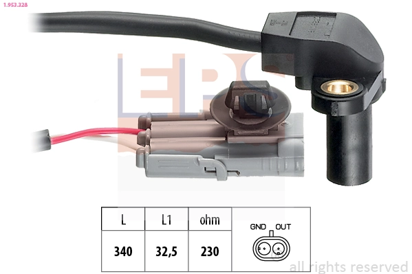 Sensor, crankshaft pulse