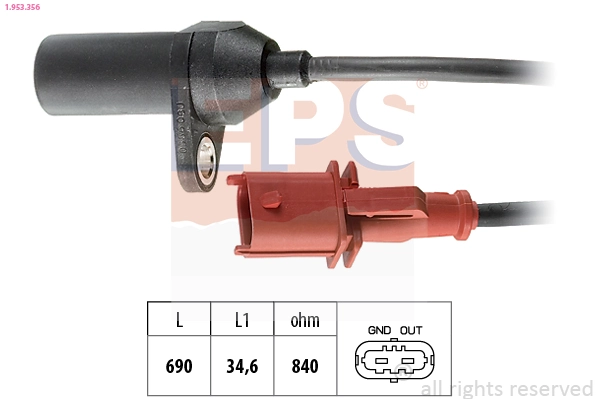 Sensor, crankshaft pulse