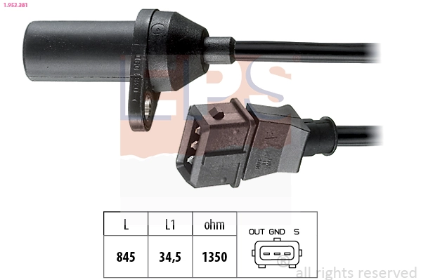 Sensor, crankshaft pulse