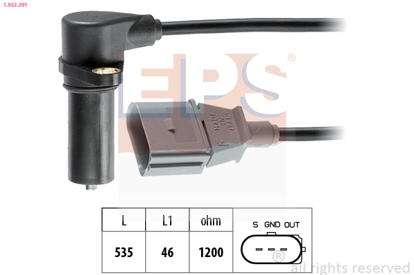Sensor, crankshaft pulse