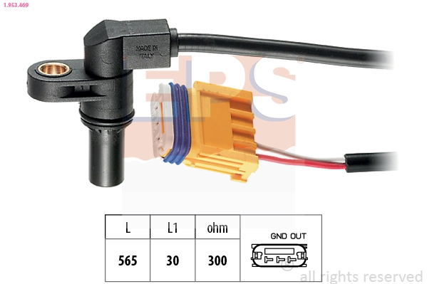 Sensor, engine speed