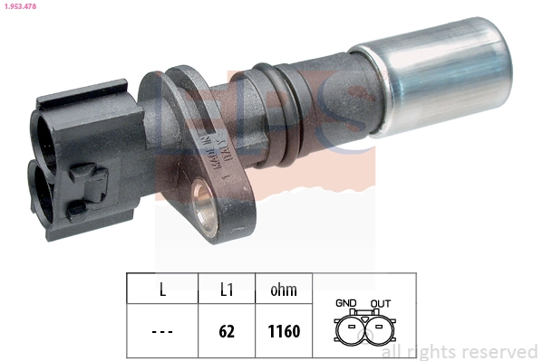 Sensor, crankshaft pulse