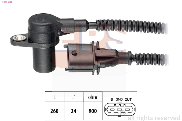 Sensor, crankshaft pulse