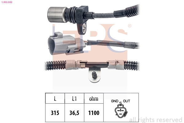Sensor, crankshaft pulse