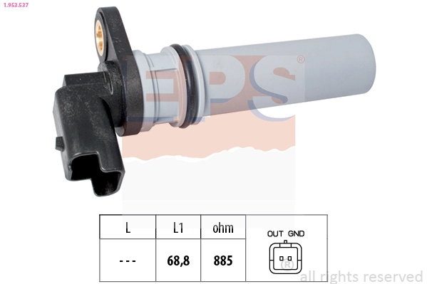 Sensor, engine speed