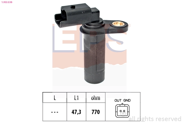 Sensor, crankshaft pulse