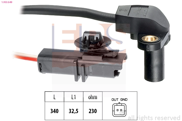 Sensor, crankshaft pulse