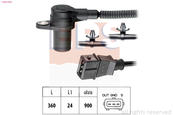 Sensor, crankshaft pulse