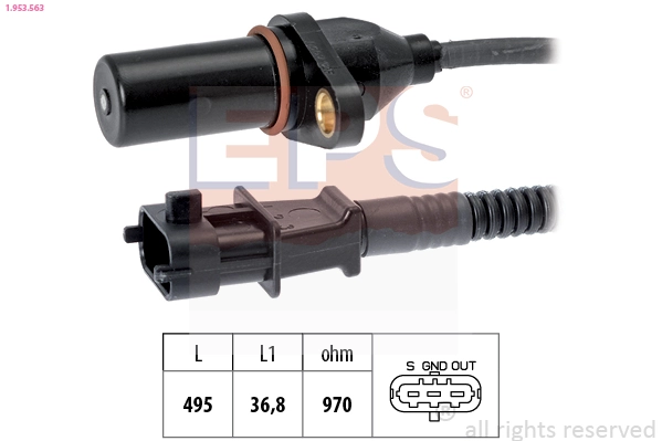 Sensor, crankshaft pulse