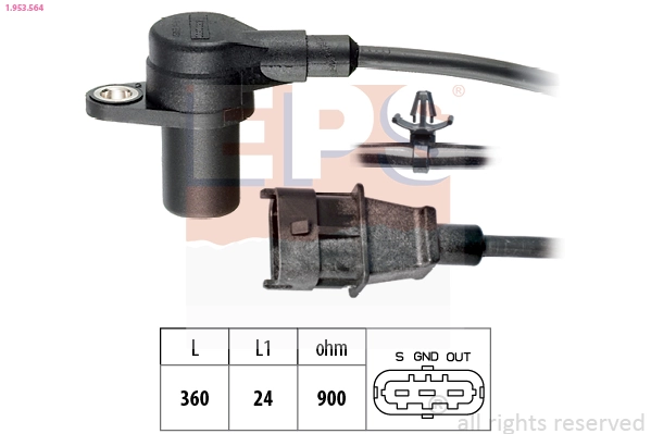 Sensor, crankshaft pulse