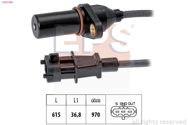 Sensor, crankshaft pulse