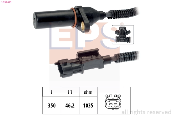 Sensor, crankshaft pulse
