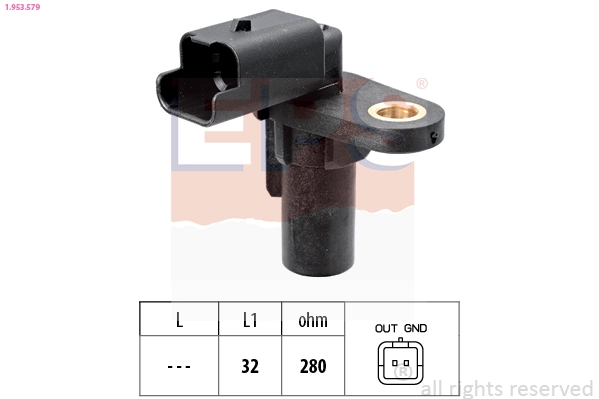Sensor, crankshaft pulse