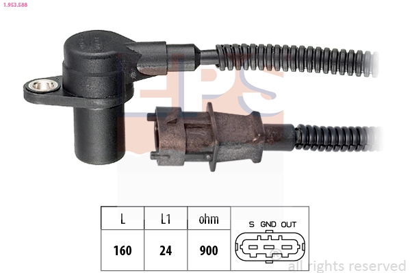 Sensor, crankshaft pulse