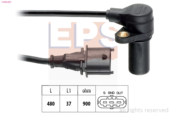 Sensor, crankshaft pulse