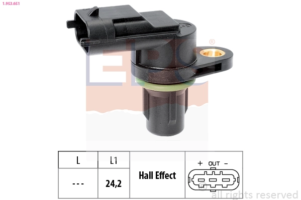 Sensor, engine speed