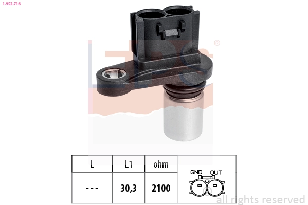Sensor, crankshaft pulse