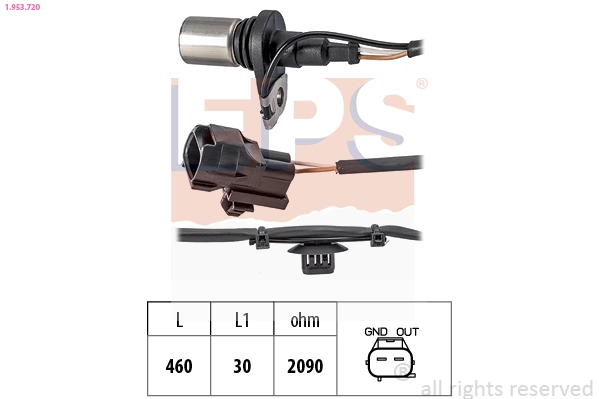 Sensor, crankshaft pulse