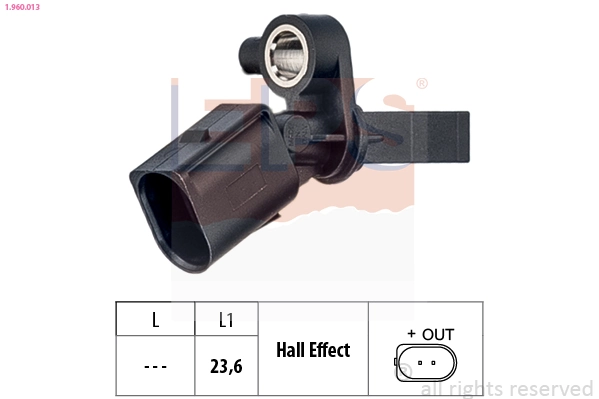Sensor, wheel speed