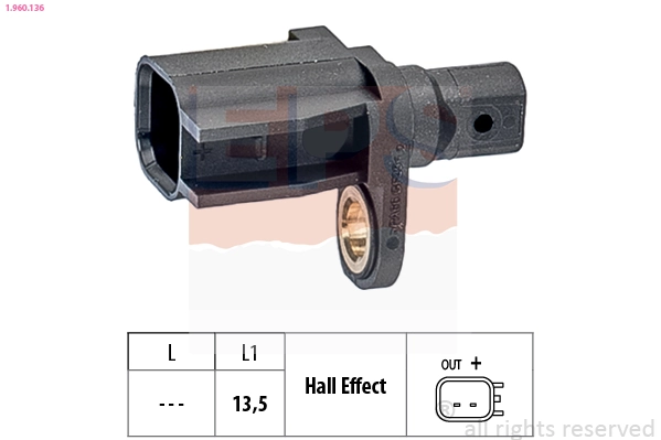 Sensor, wheel speed