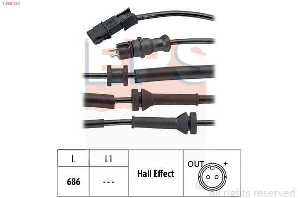 Sensor, wheel speed