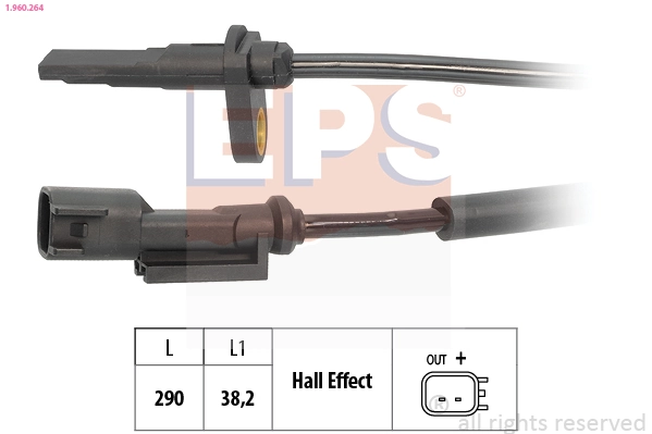 Sensor, wheel speed