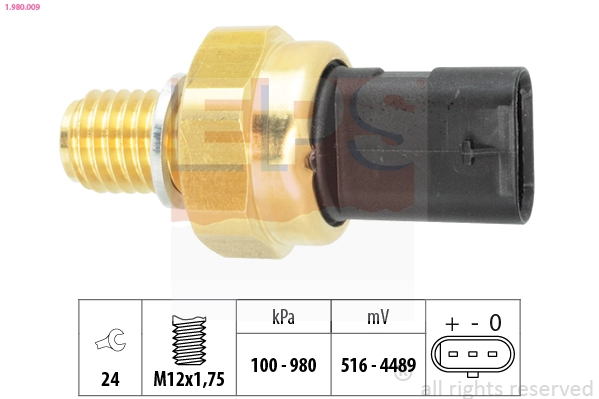 Sensor, oil pressure