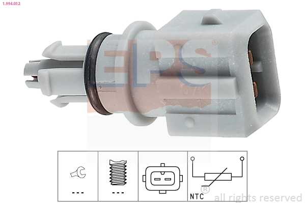 Sensor, exterior temperature