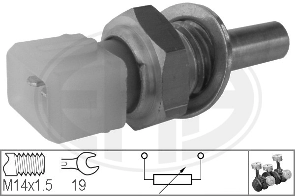 Sensor, coolant temperature