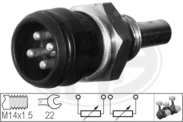 Sensor, coolant temperature