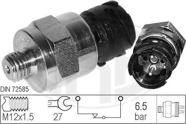 Sensor, compressed-air system