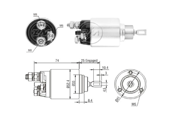 Solenoid Switch, starter