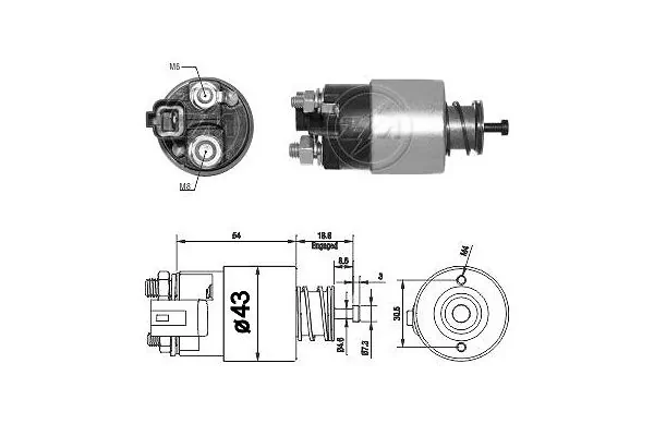 Solenoid Switch, starter