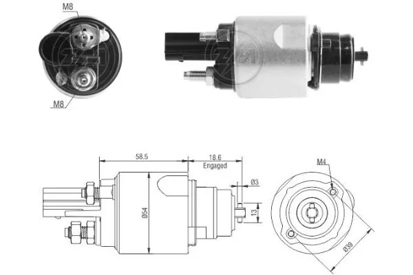 Solenoid Switch, starter