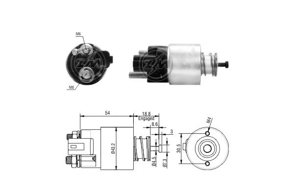 Solenoid Switch, starter