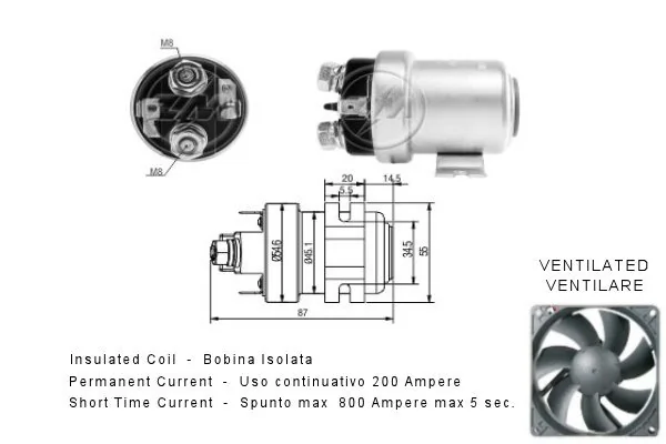 Solenoid Switch, starter