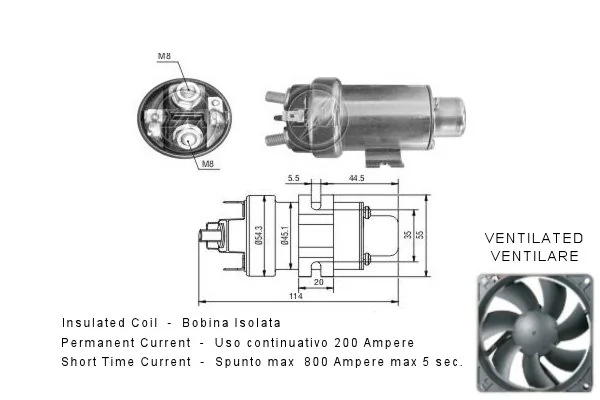 Solenoid Switch, starter
