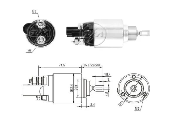 Solenoid Switch, starter