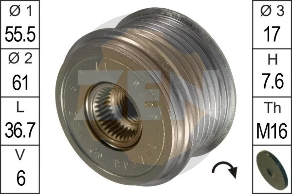 Alternator Freewheel Clutch
