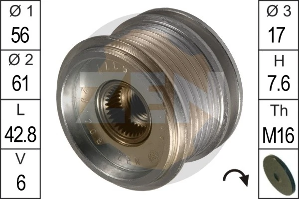 Alternator Freewheel Clutch