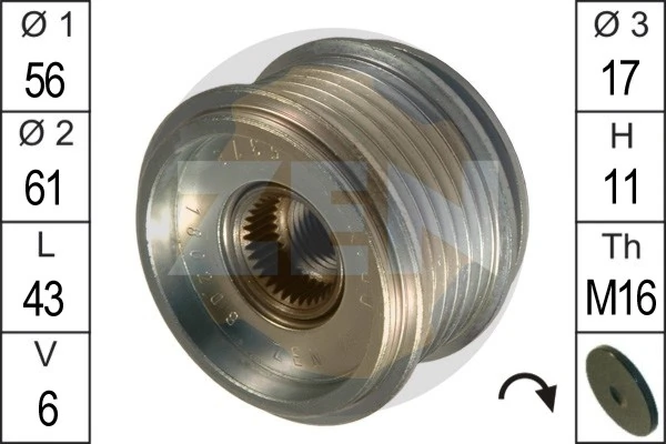 Alternator Freewheel Clutch