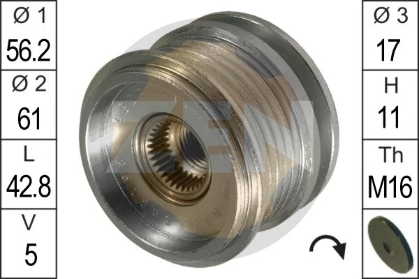Alternator Freewheel Clutch