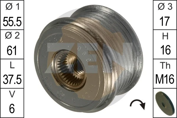 Alternator Freewheel Clutch