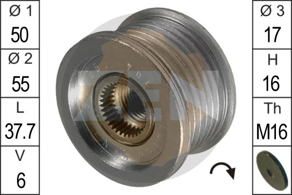 Alternator Freewheel Clutch
