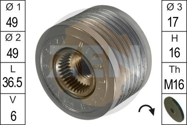 Alternator Freewheel Clutch
