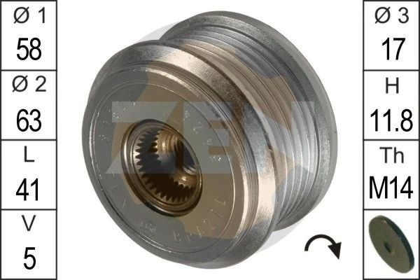 Alternator Freewheel Clutch