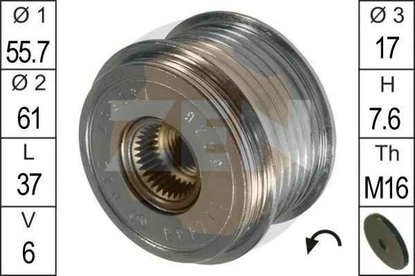 Alternator Freewheel Clutch